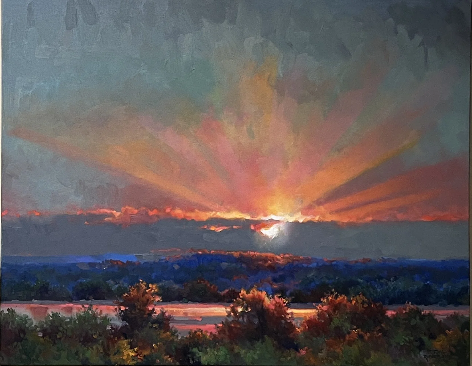 Arkansas River at Sunset