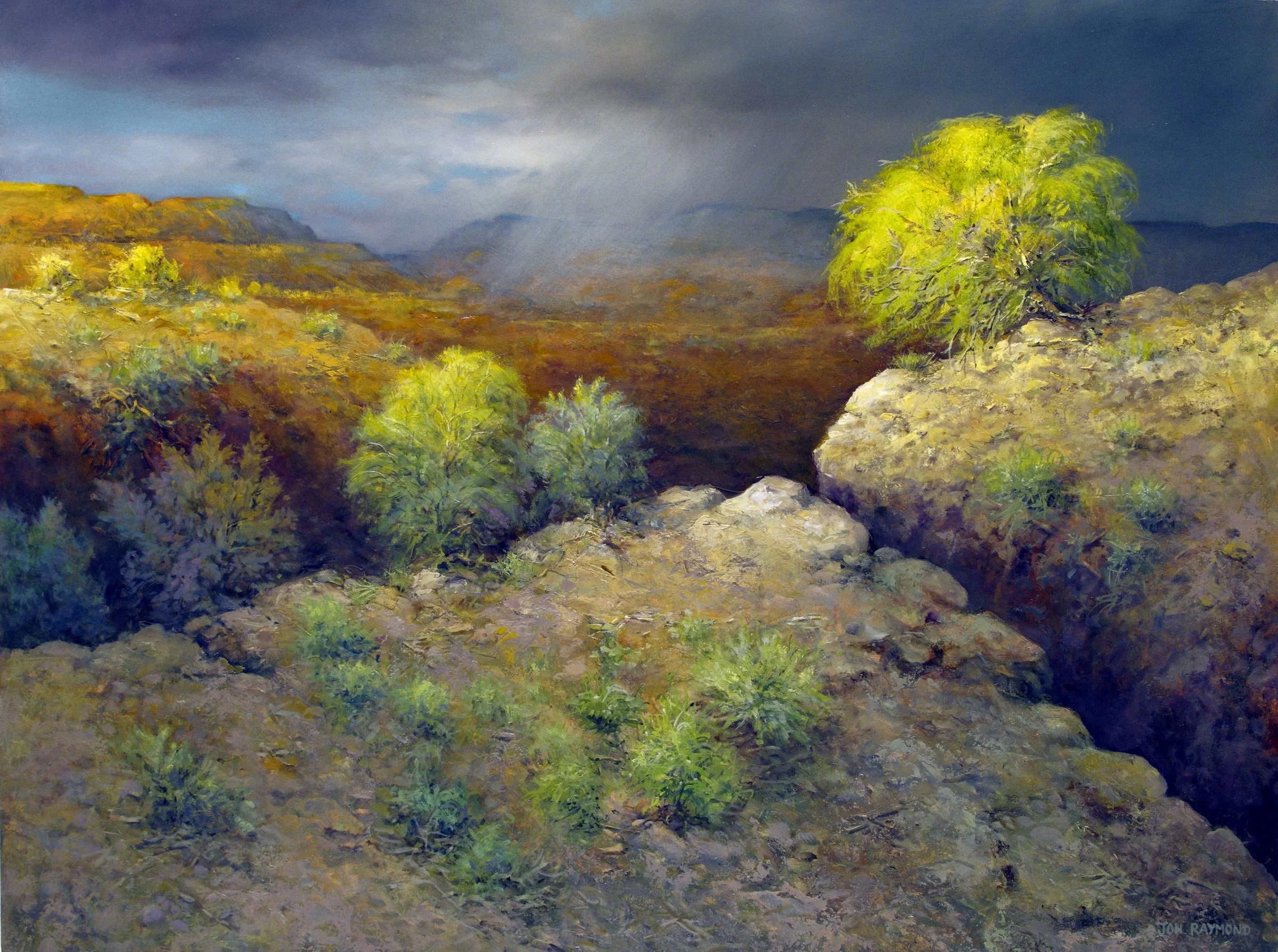 Cool Down 24x30 oil by Jon Raymond