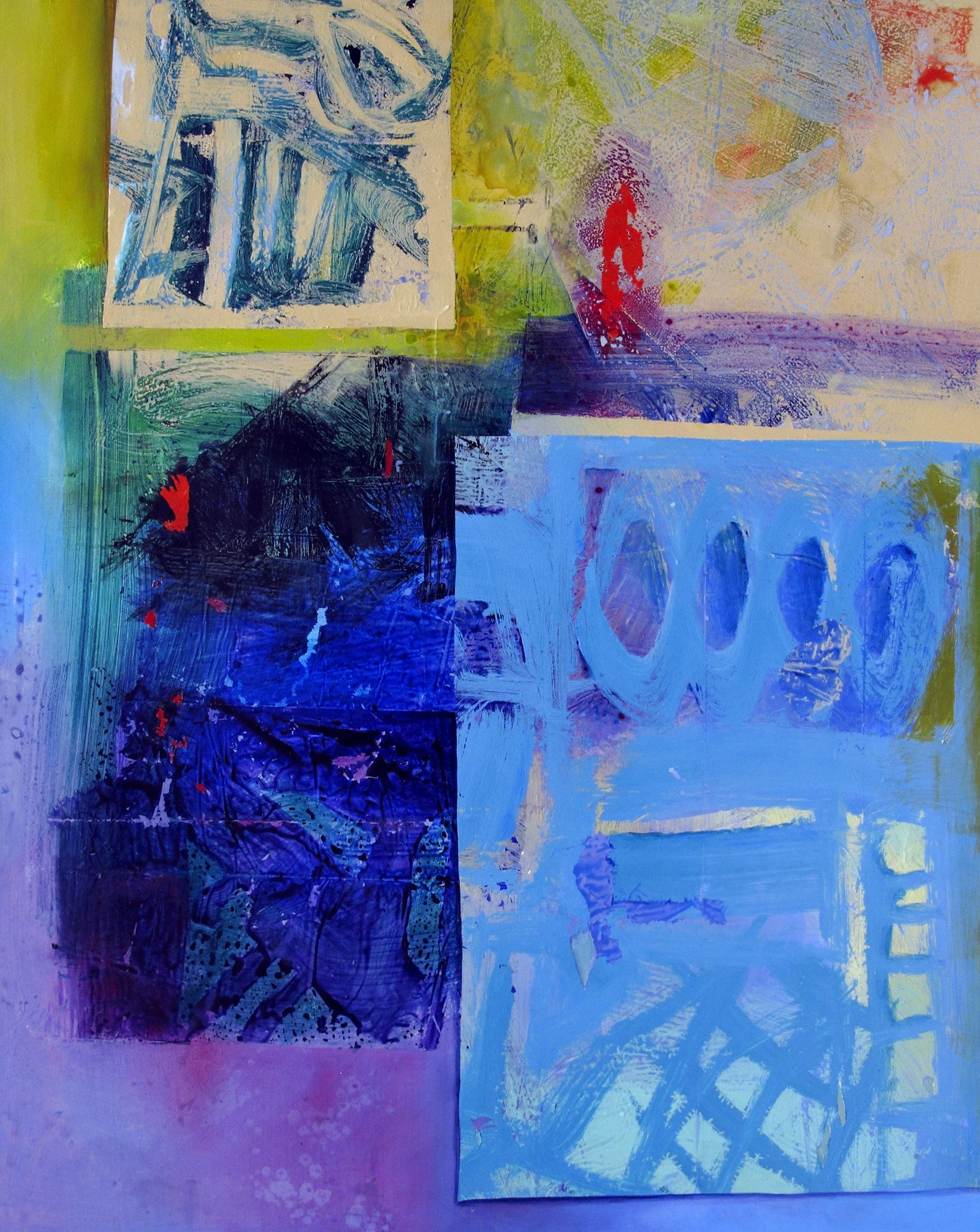 Ecosphere 50x40 acrylic by Dennis Johnson