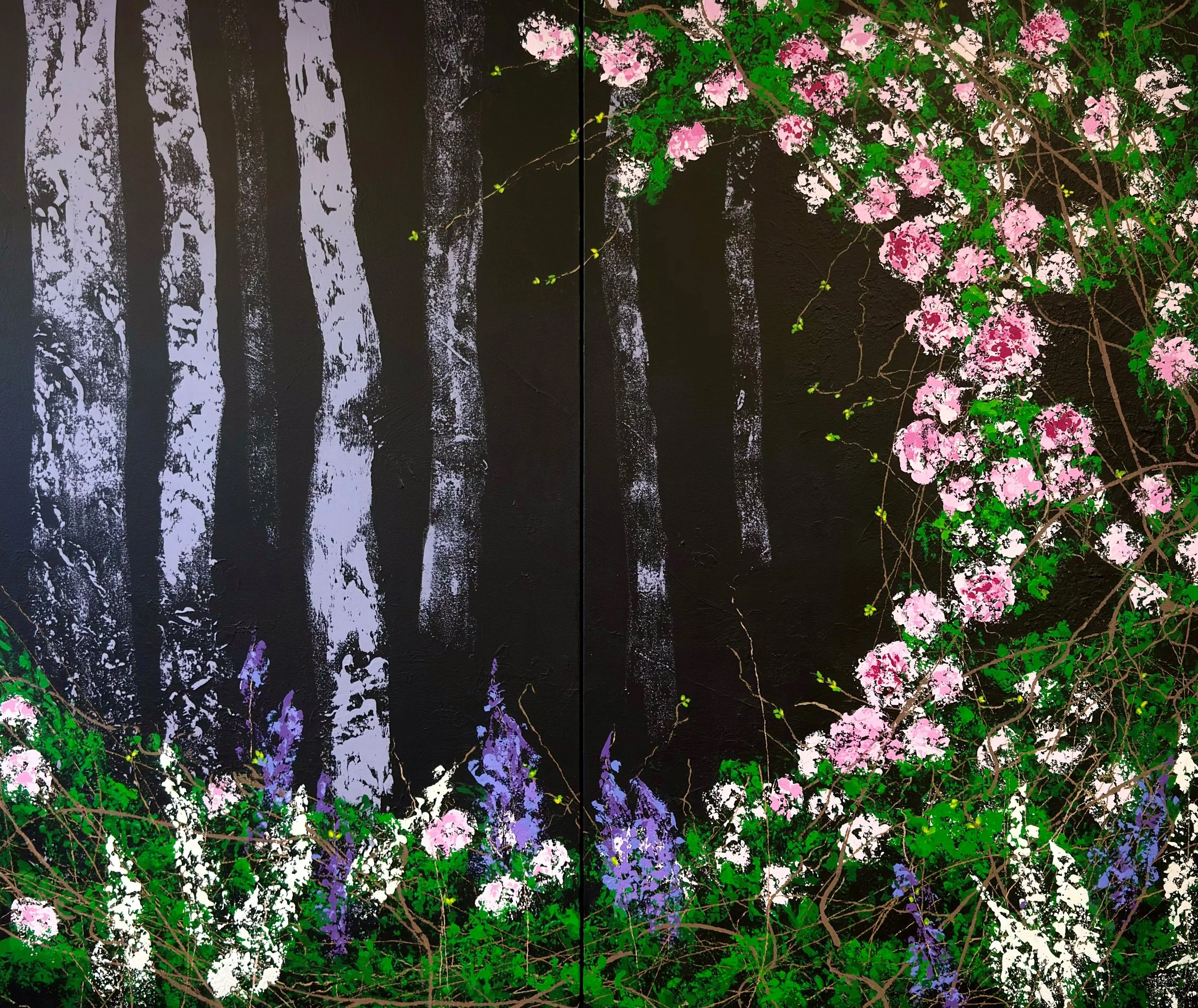 Garden Glam (diptych)