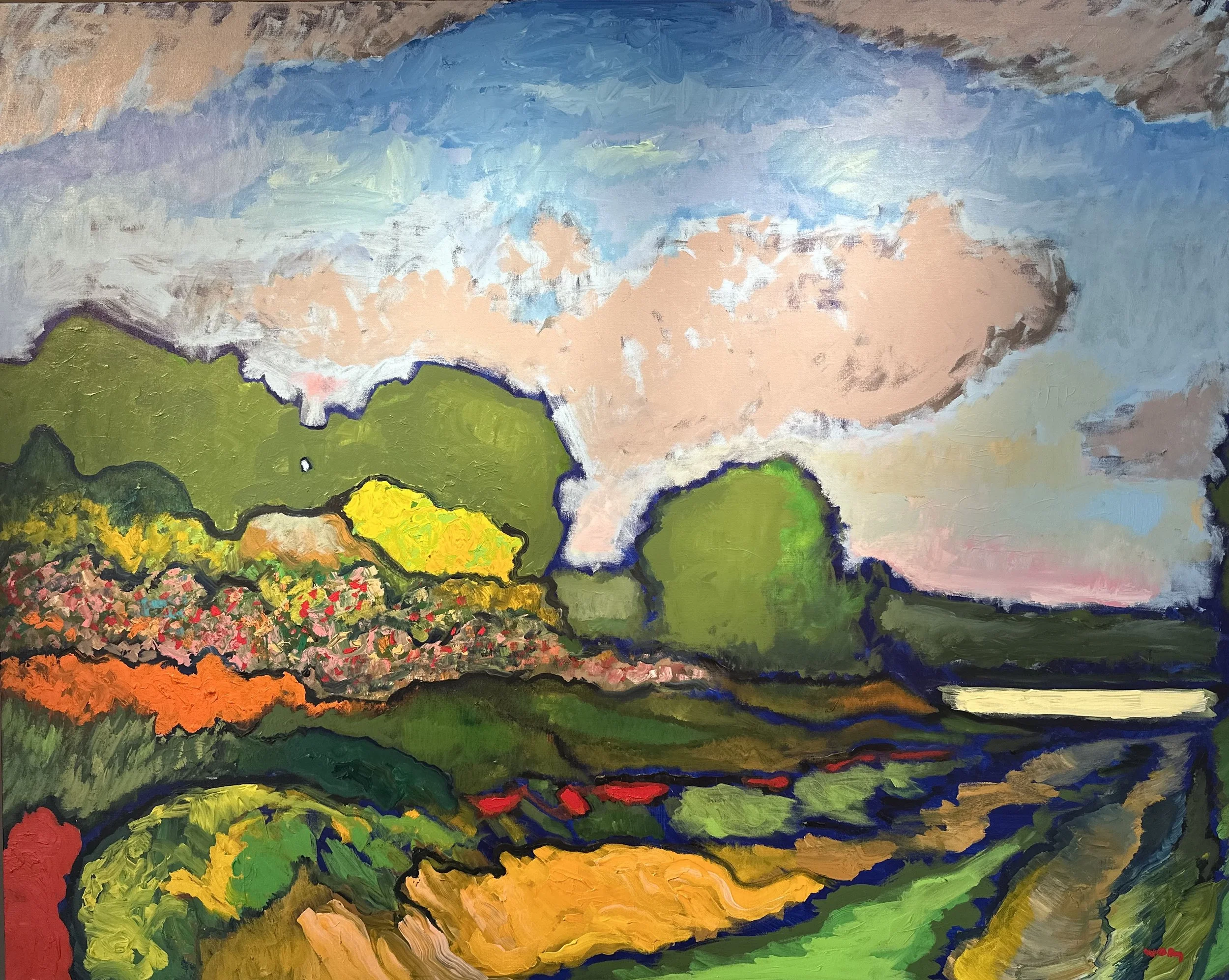 Auvers Sur Oise at Sunset