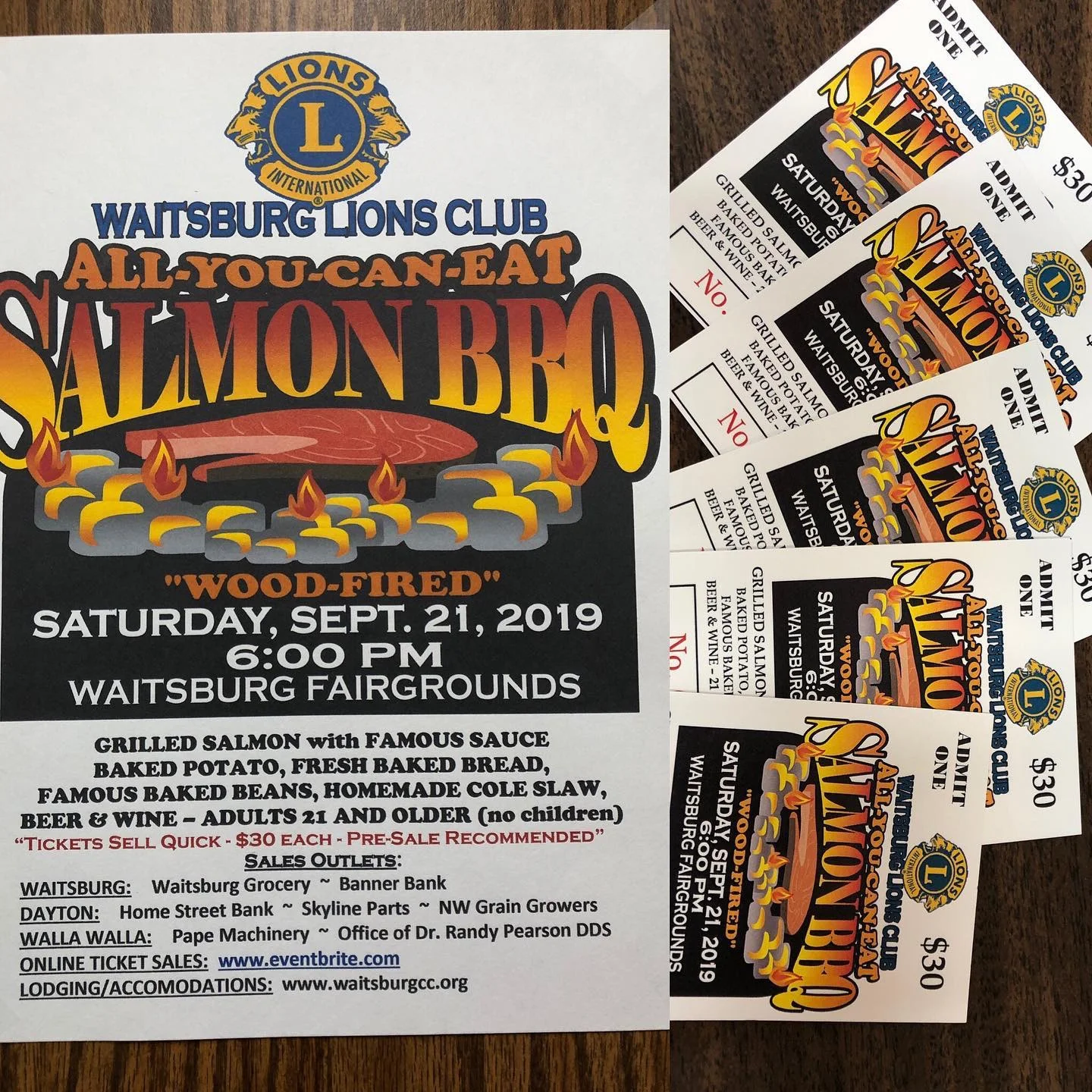 Lion's Club Salmon Bake CANCELLED
