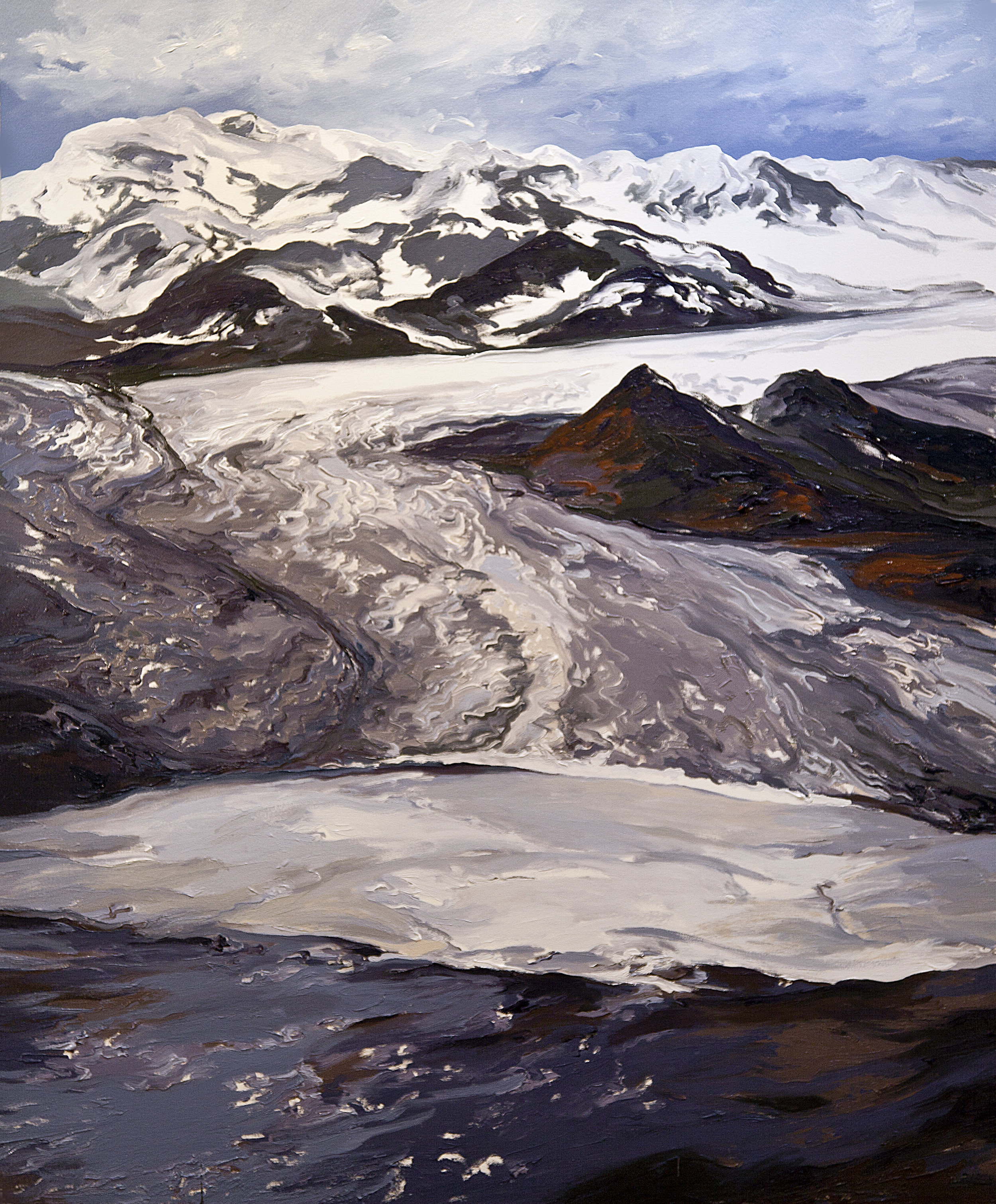 Columbia Glacier Triptych I (figure 2), 1986, after Robert M. Krimmel