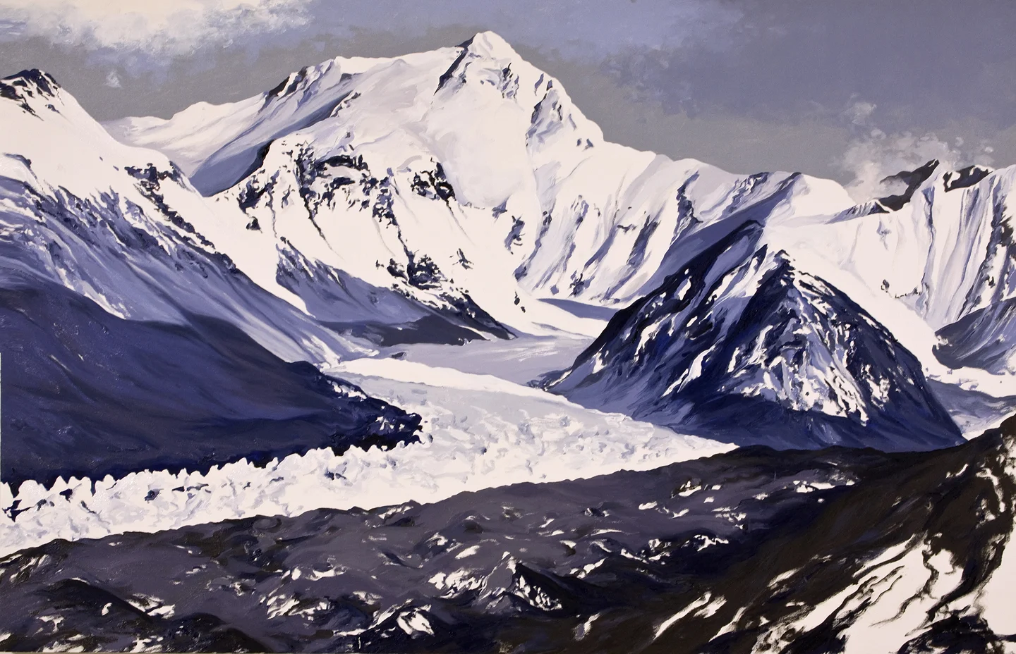 #1, Main Rongbuk Glacier, Tibet, 1921, after George Mallory