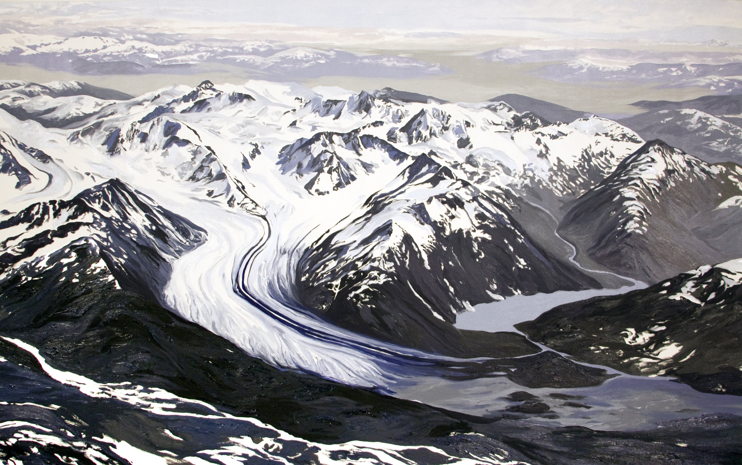 20 Mile Glacier 1938, after Bradford Washburn