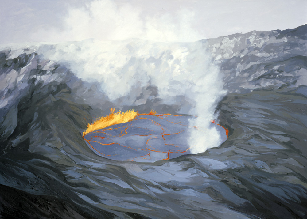 Pu'u O'o Crater, Down Rift Pond (1992) #1