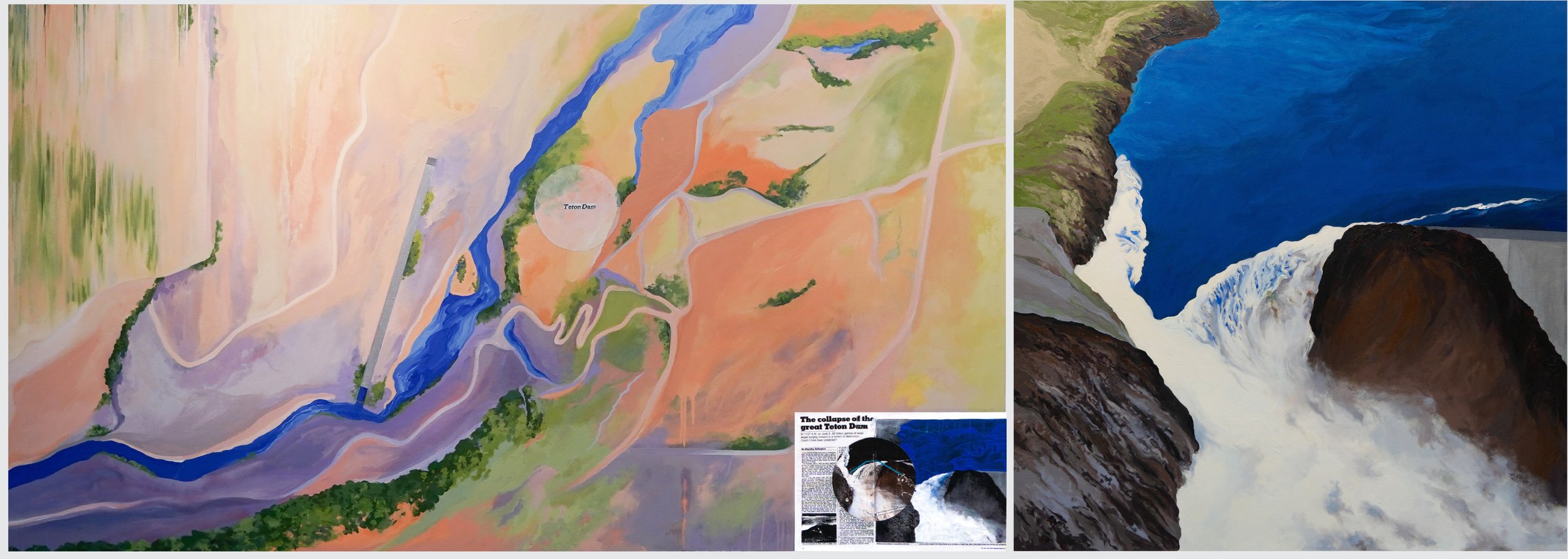 Teton Dam Diptych