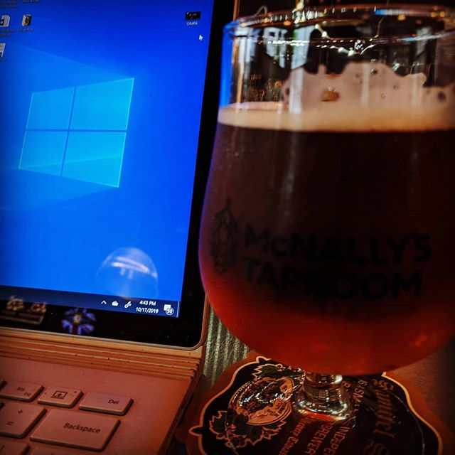 When you're ready to be done before you're actually done..@mcnallystaproom to the rescue #downtownhillsboro #rainybeerday #working