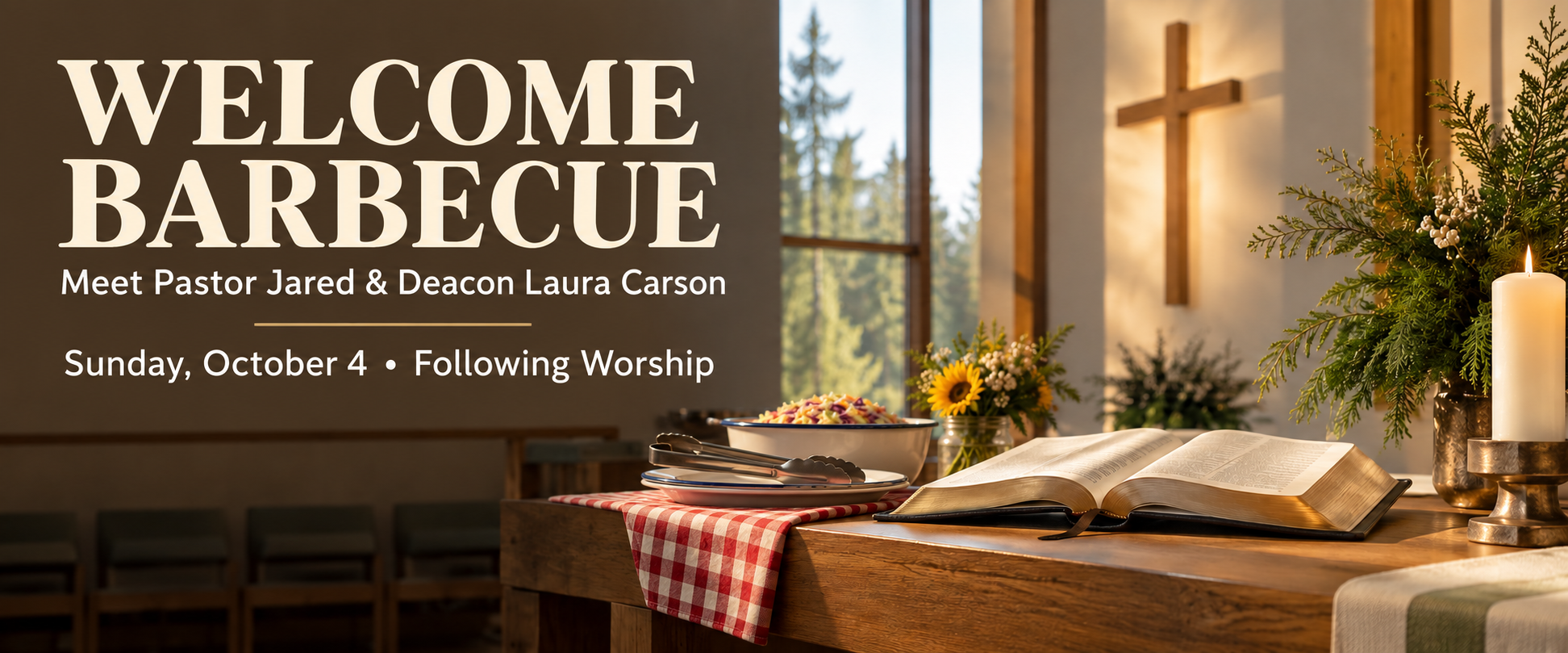 Welcome BBQ for Pastor's Family