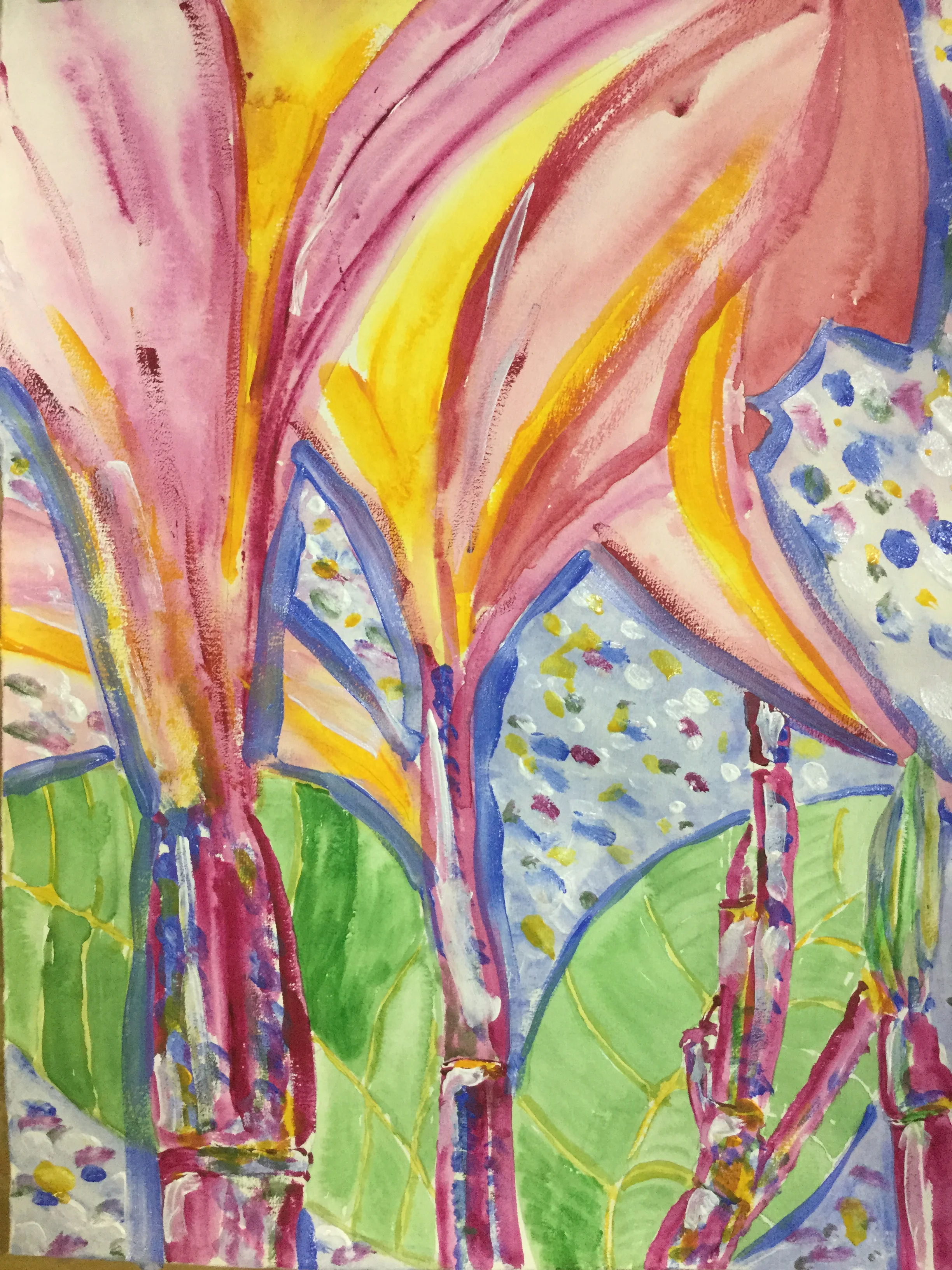 Abstract frangipani