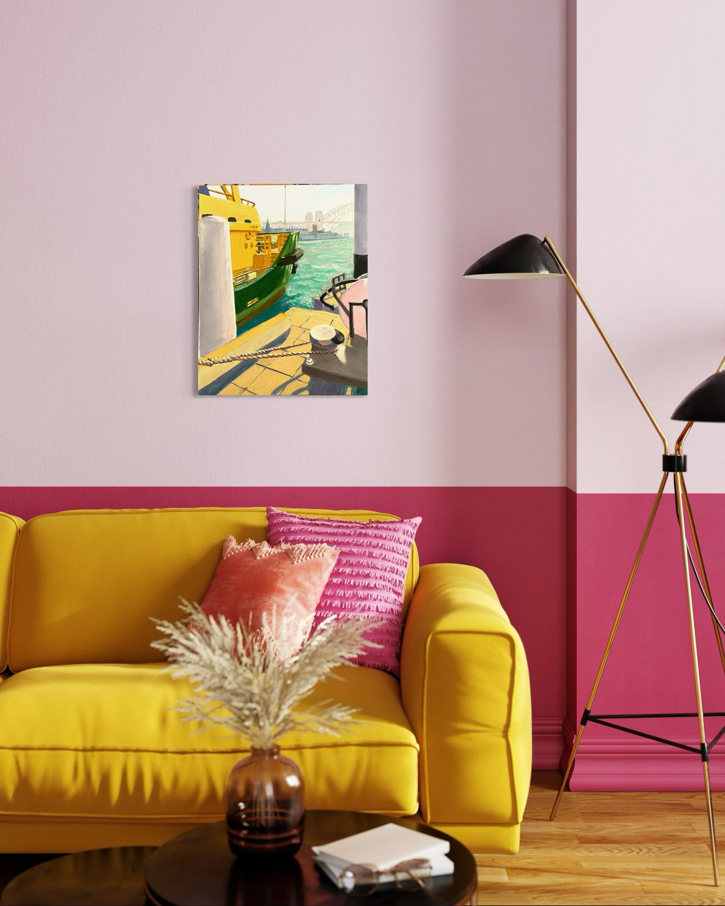 Manly Ferry at Circular Quay wharf virtual wall 3.JPG