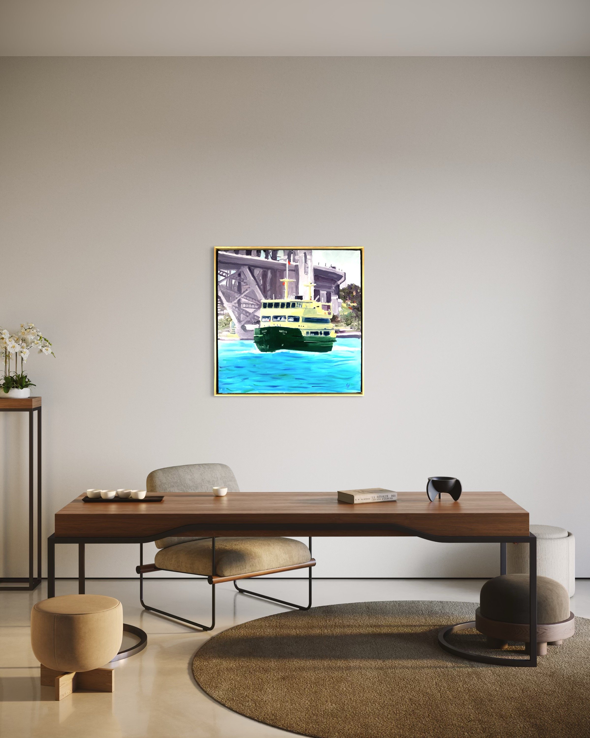 Smartist interior Manly Ferry approaching Circular Quay 2.JPG