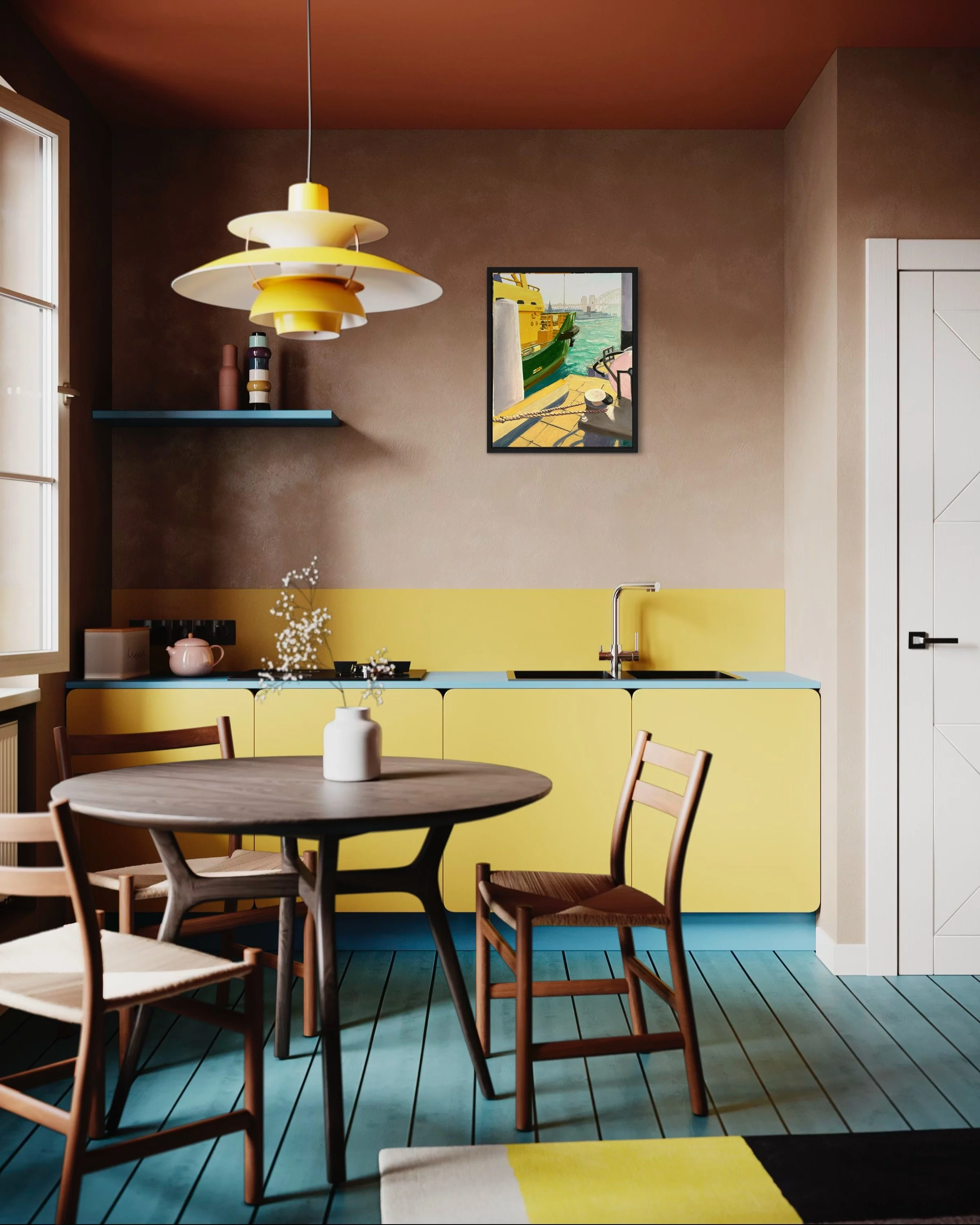 Manly Ferry at Circular Quay wharf virtual wall 2.JPG