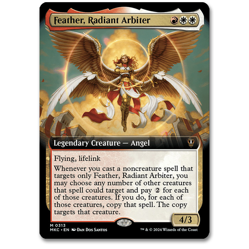 MtG Artist Proof: Feather, Radiant Arbiter (Extended) The Art of Dan dos Santos MtG Artist Proof: Feather, Radiant Arbiter (Extended) The Art of Dan dos Santos