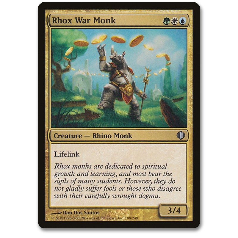 MtG Artist Proof: Rhox War Monk The Art of Dan dos Santos MtG Artist Proof: Rhox War Monk The Art of Dan dos Santos