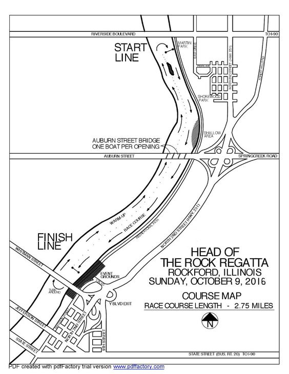 Head of the Rock Course map