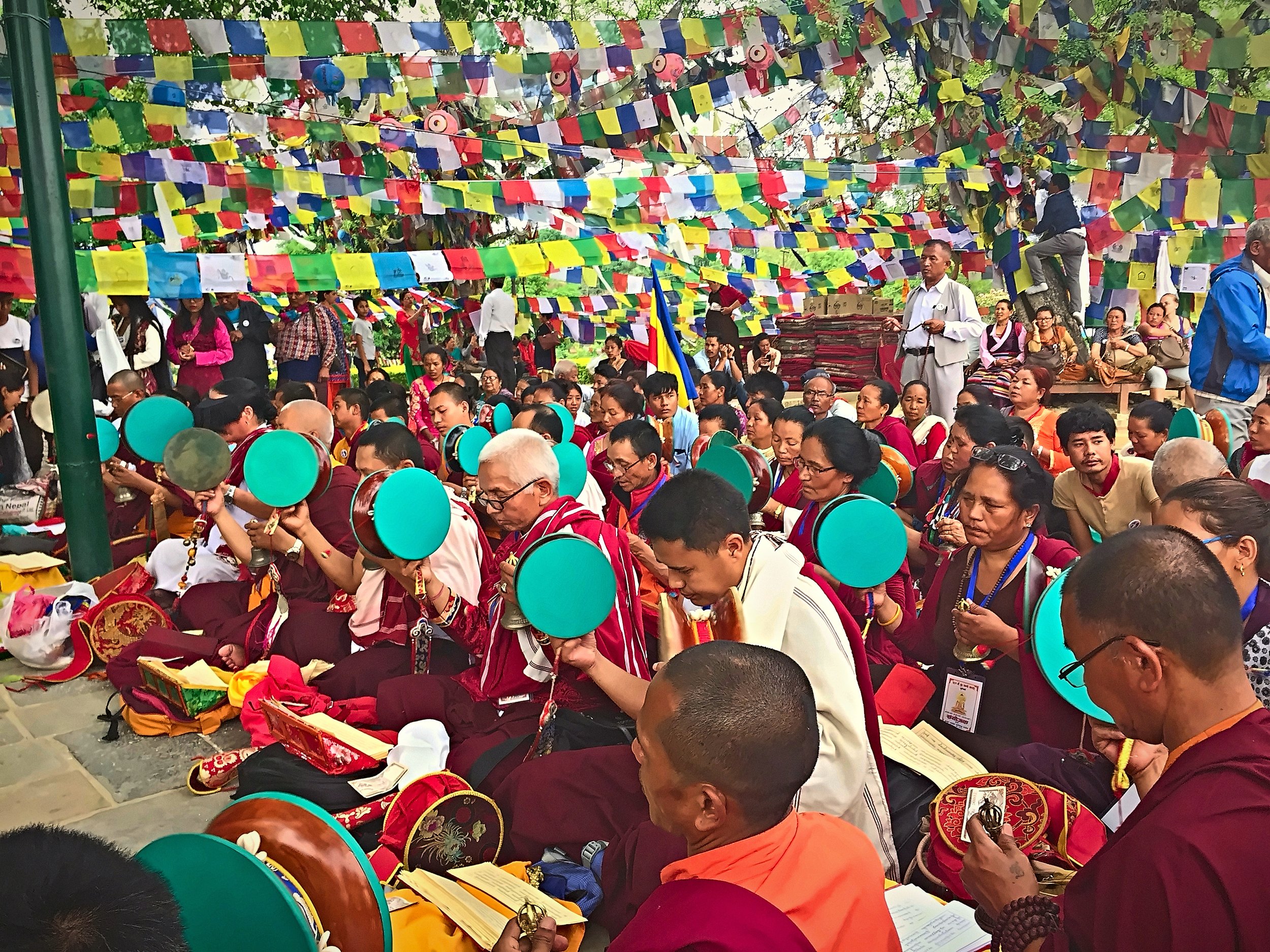 Vrajnayana Monks in Lumbini, Nepal