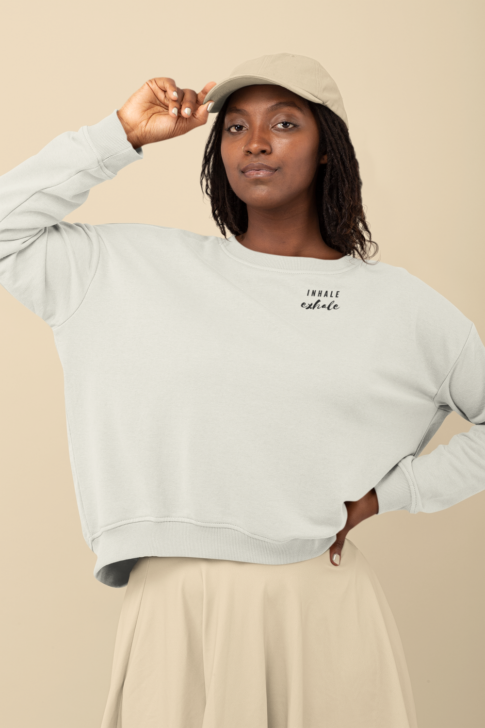 Cozy Crewneck Sweatshirt | Inhale, Exhale — allrootswellness
