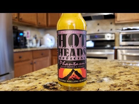 Hot Heads Official "Phantasm" Ghost Pepper & Honey Hot Sauce Review