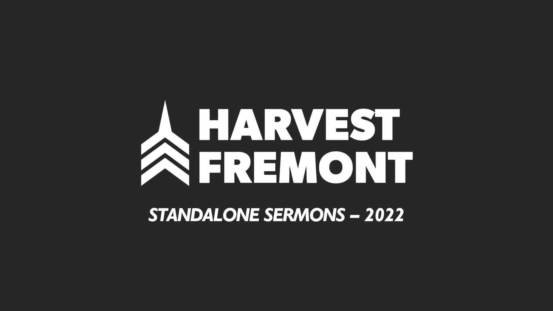 Standalone Sermons - 2022 -Vision Sunday - 