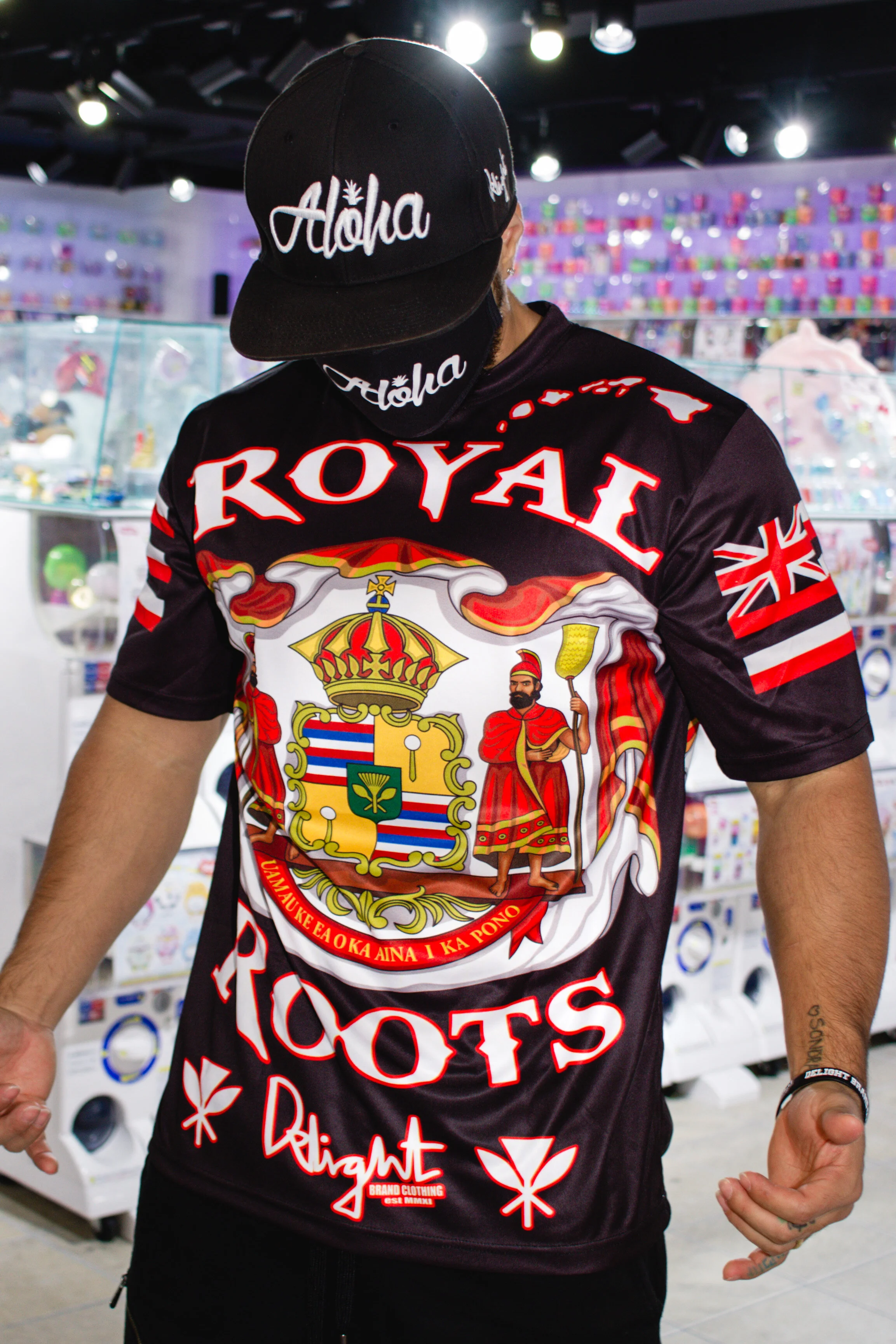 ROYAL ROOTS T-SHIRT BLACK SUBLIMATION