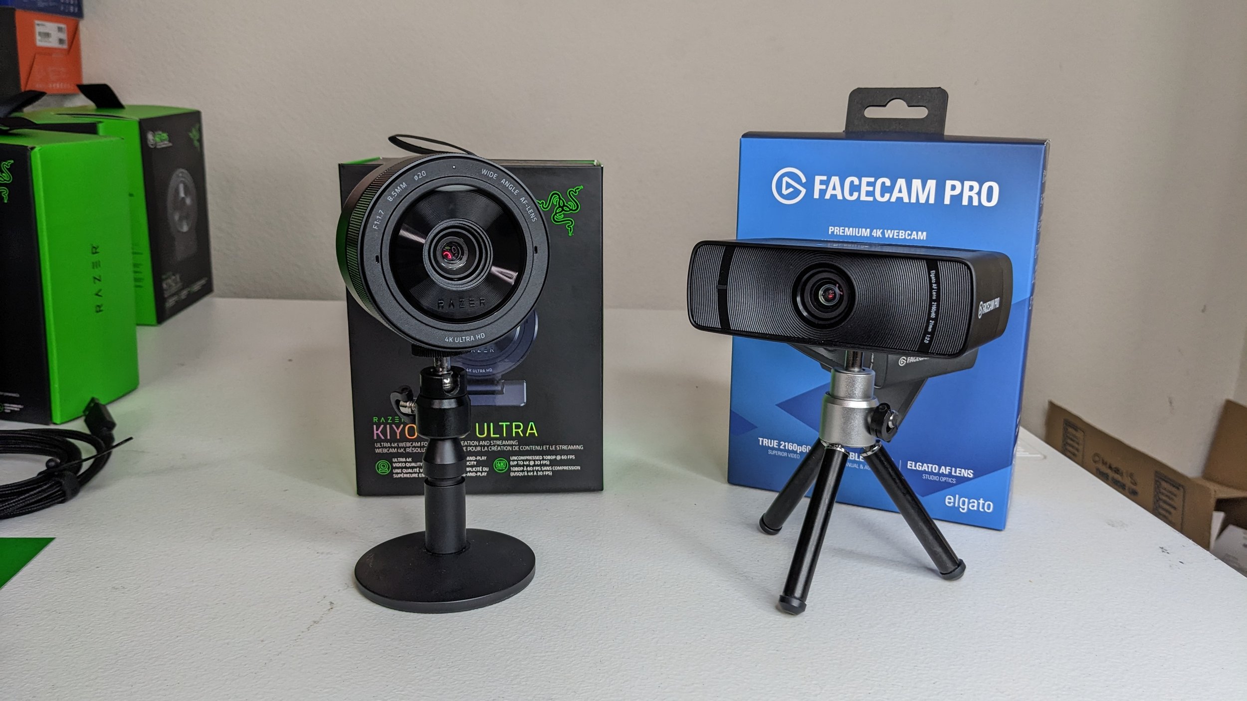 Razer Kiyo Pro Ultra vs Elgato Facecam Pro — Stream Tech Reviews by BadIntent