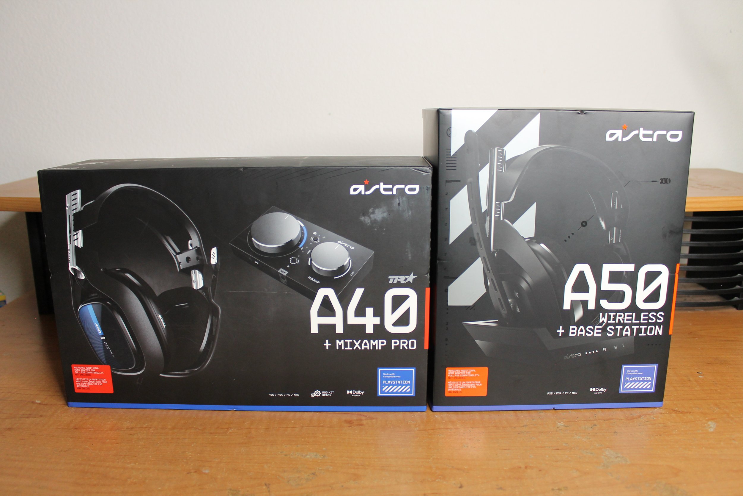  ASTRO Gaming A40 TR Wired Headset + MixAmp Pro TR with Dolby  Audio - Black/Blue with HDMI Adapter for Playstation 5 : Video Games
