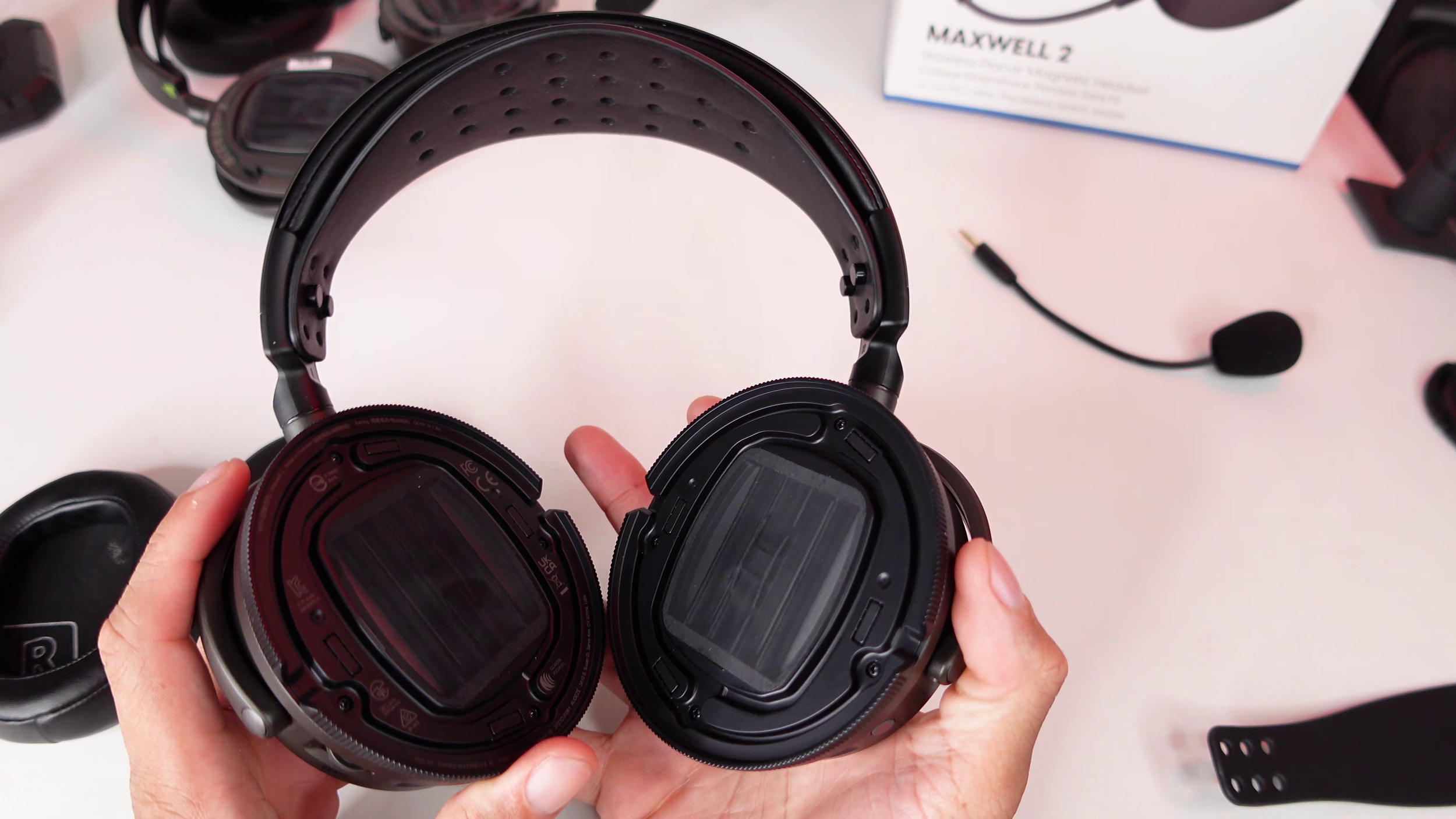 image of planar magnetic drivers open