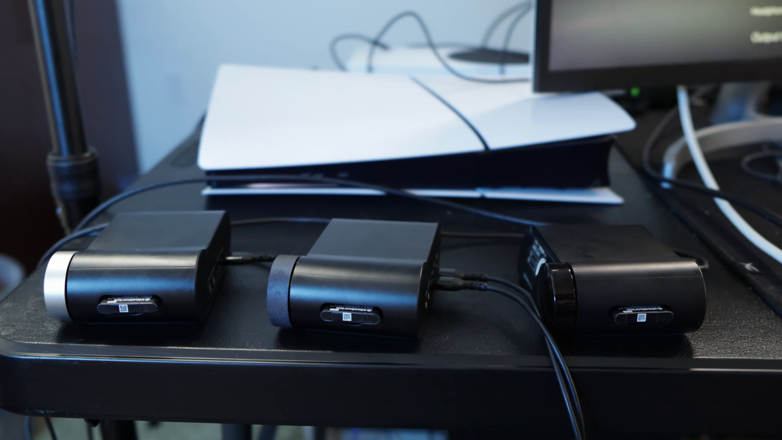 image of batteries sticking out of transceivers