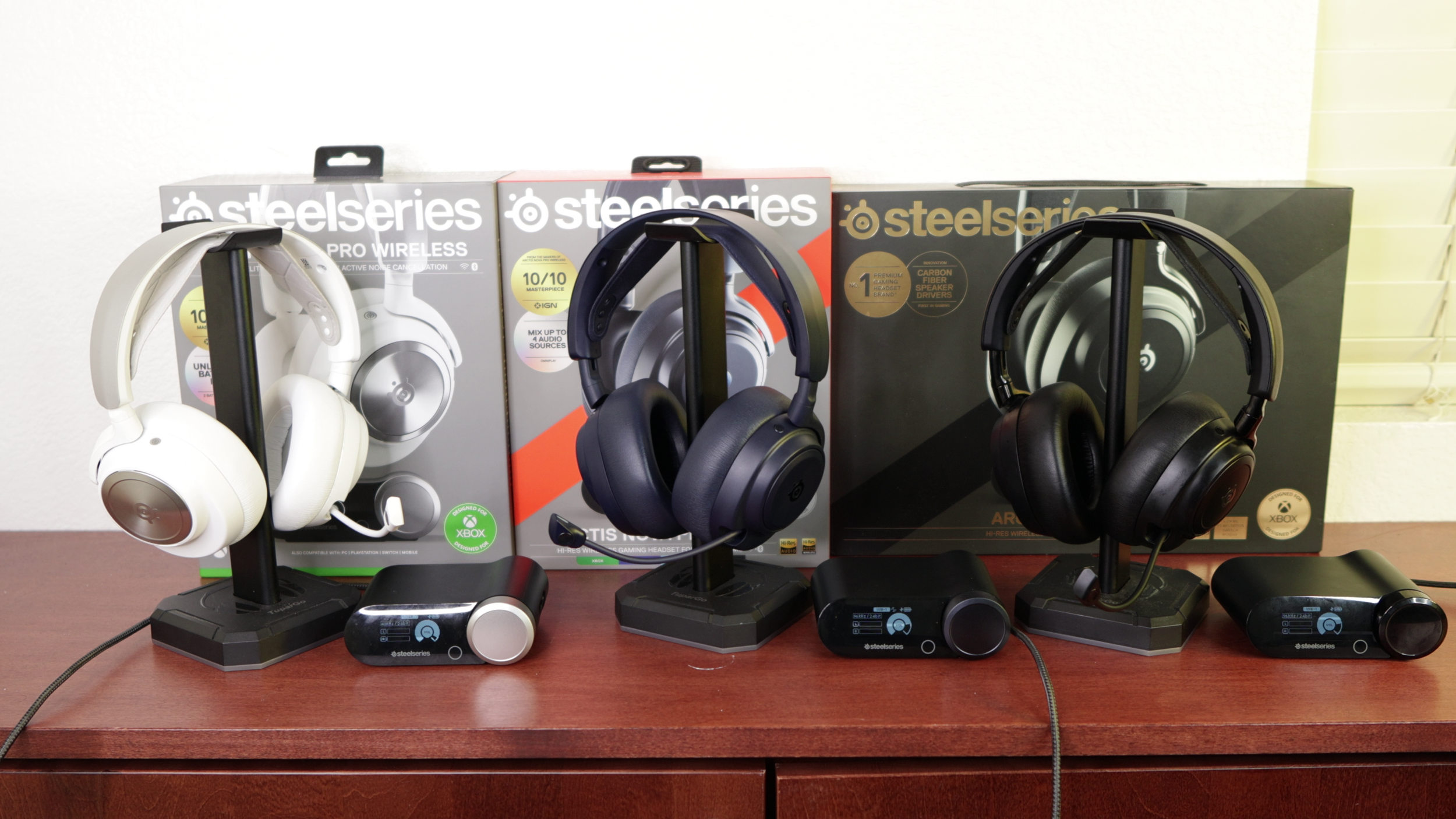 image of 3 nova headsets next to each other