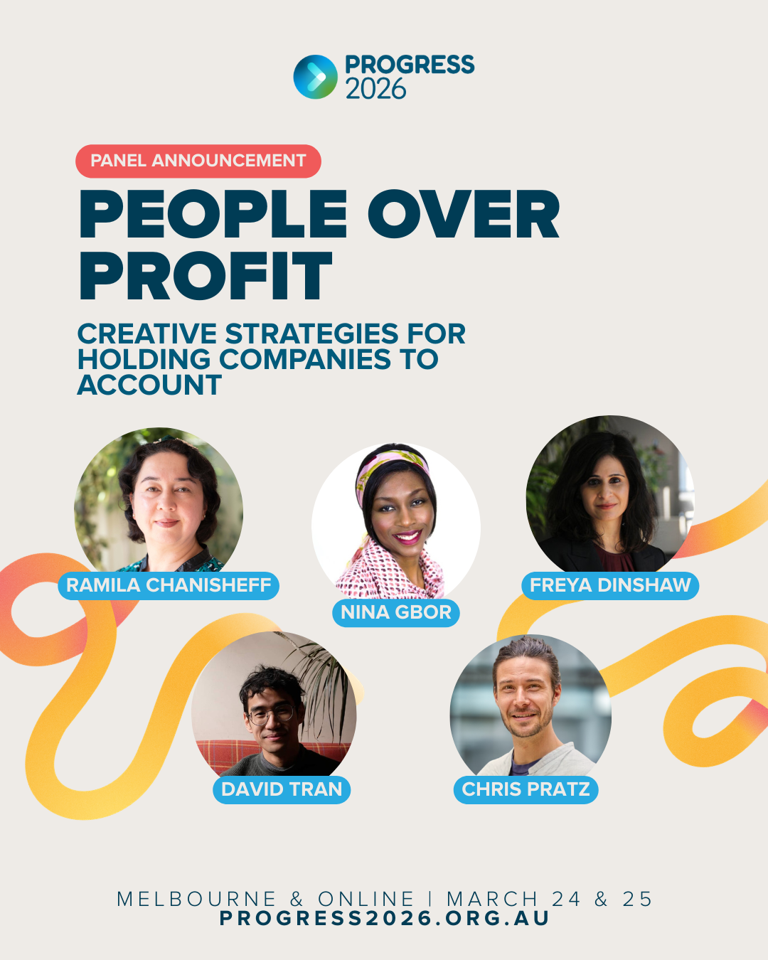 AUSTRALIAN PROGRESS CONFERENCE 2026: PEOPLE OVER PROFIT: CREATIVE STRATEGIES FOR HOLDING COMPANIES TO ACCOUNT