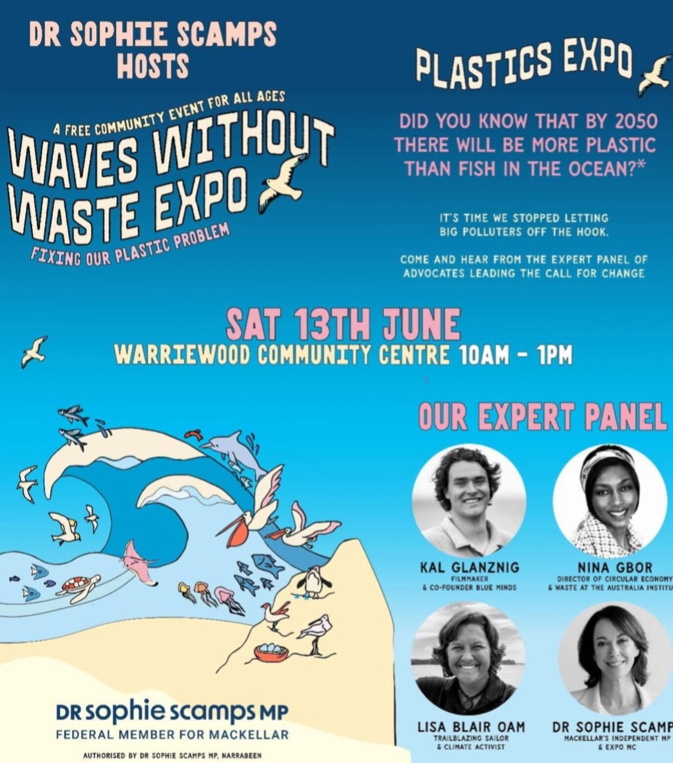 Dr Sophie Scamps' Waves Without Waste Expo: Plastics Pollution Expert Panel