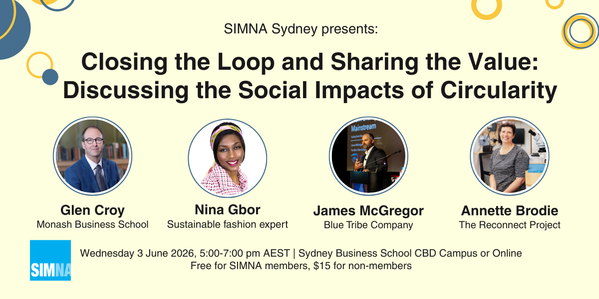 Closing the Loop & Sharing the Value, Nina Gbor, SIMNA, Glen Roy, Annette Brodie James McGregor 1