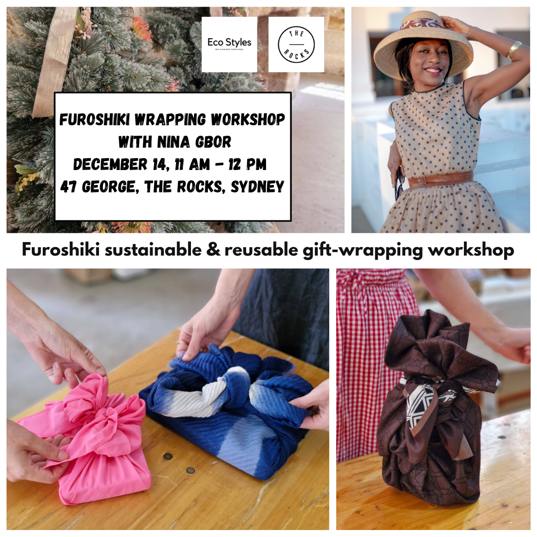 Furoshiki gift wrap The Rocks Nina Gbor fabric gift-wrap sustainable Christmas
