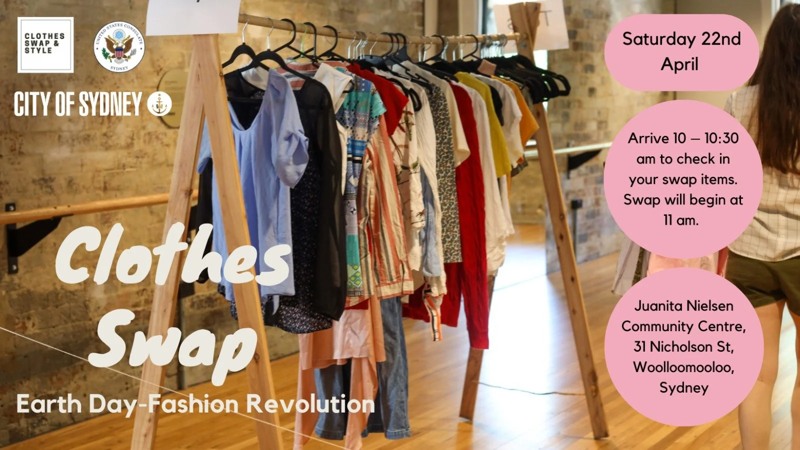 Clothes Swap & Style US Consulate General Sydney Nina Gbor City of Sydney 1