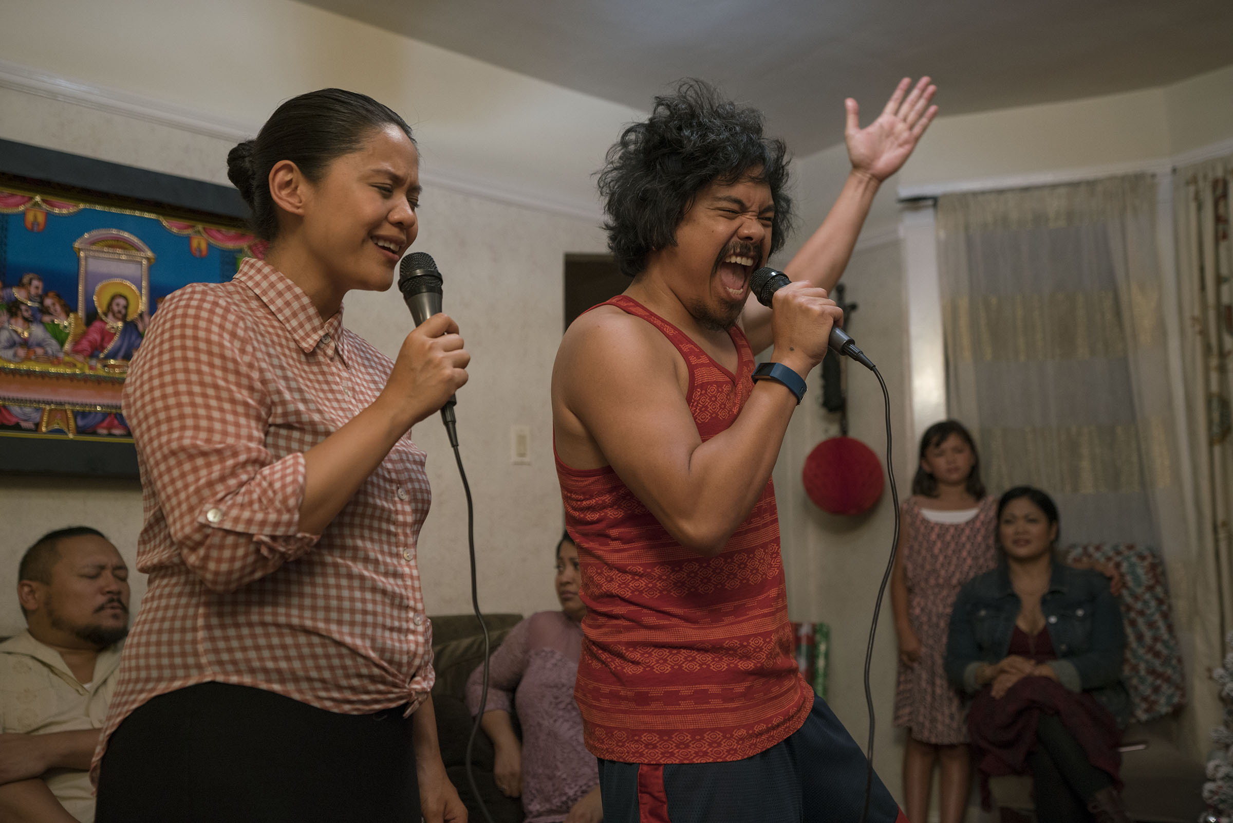  Theresa Navarro and Patrick Epino in a scene from H.P. Mendoza’s  Bitter Melon.  Photo by Susie Heyden. Courtesy Ersatz Film. 