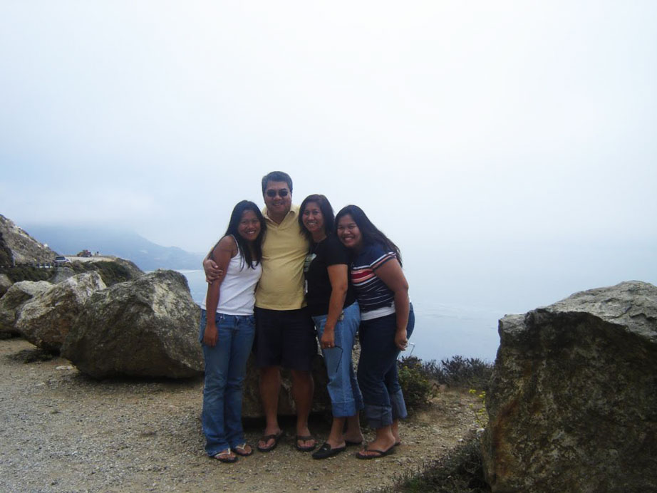  The Ilagan family in California circa 2006. From left: Abby, Wally, Ana, and Pia.  