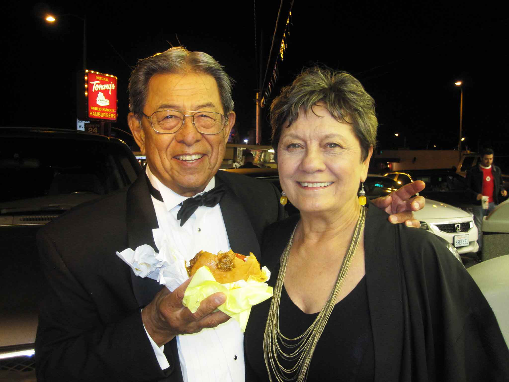  Gregory Villanueva and Carlene Sobrino Bonnivier at the Original Tommy’s Hamburgers in Los Angeles’ Historic Filipinotown in 2018. 