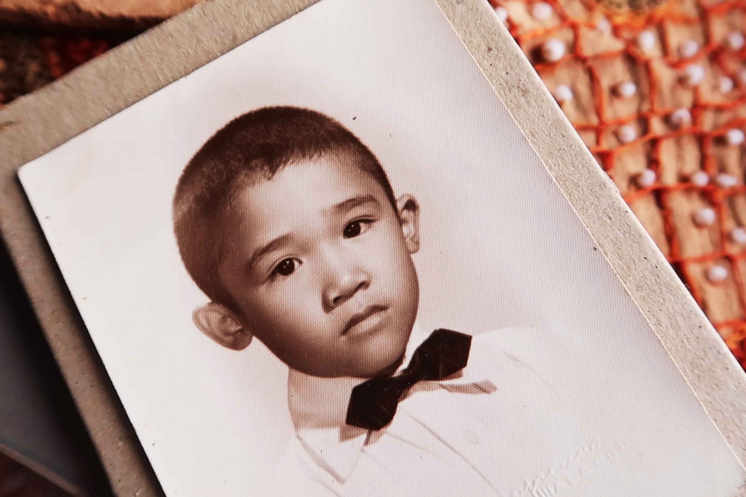  Jaime Geaga as a child in the Philippines. Photo album courtesy of Jaime Geaga and Gary Rhodes. Photo by Patrick Epino. 