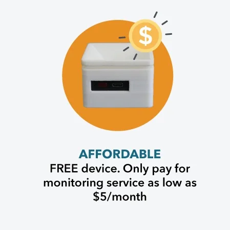 Sumos device is free. Only pay $5 monthly service charge.
