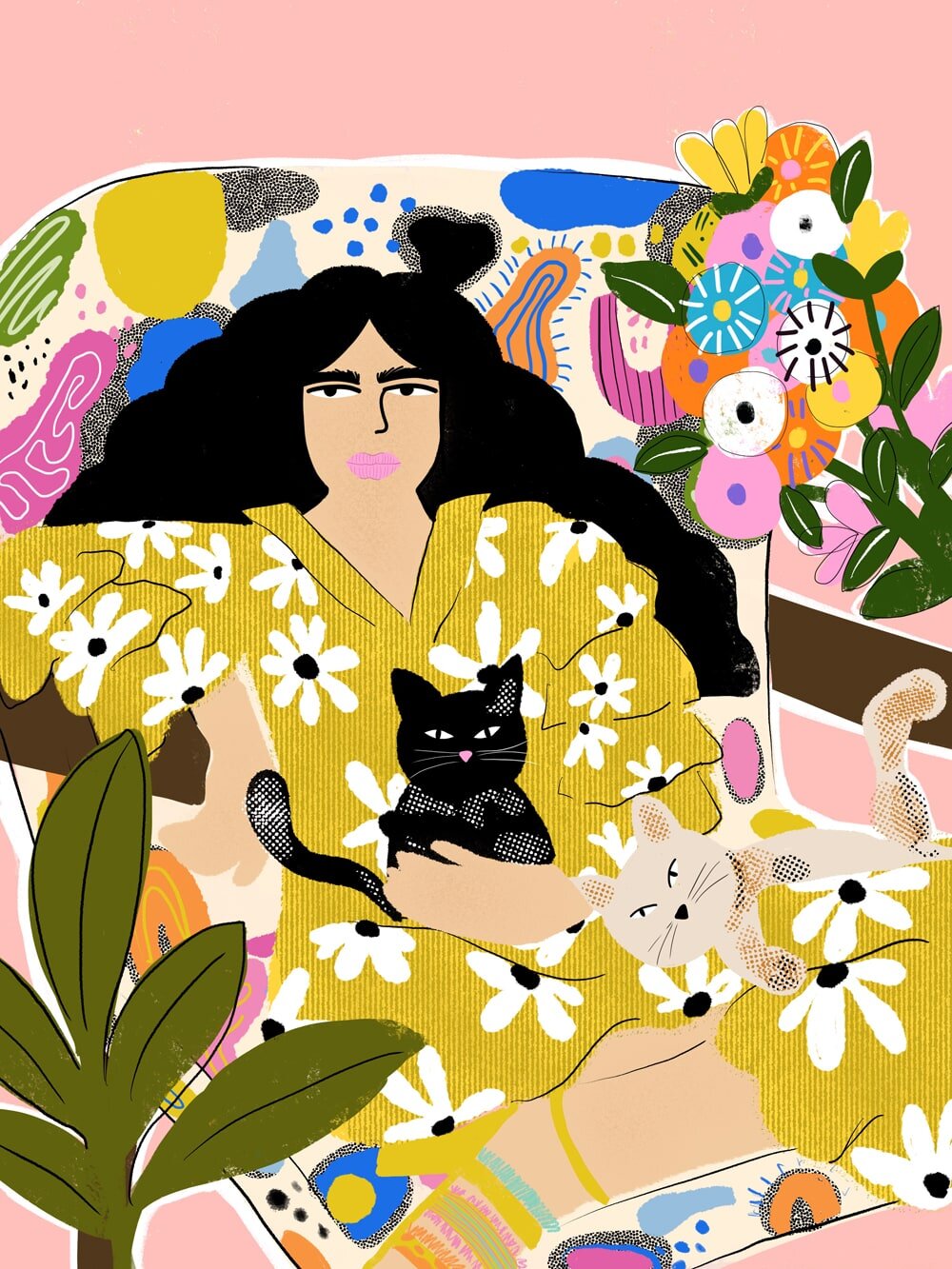 I Am friends with Cat - Art Print — Alja Horvat