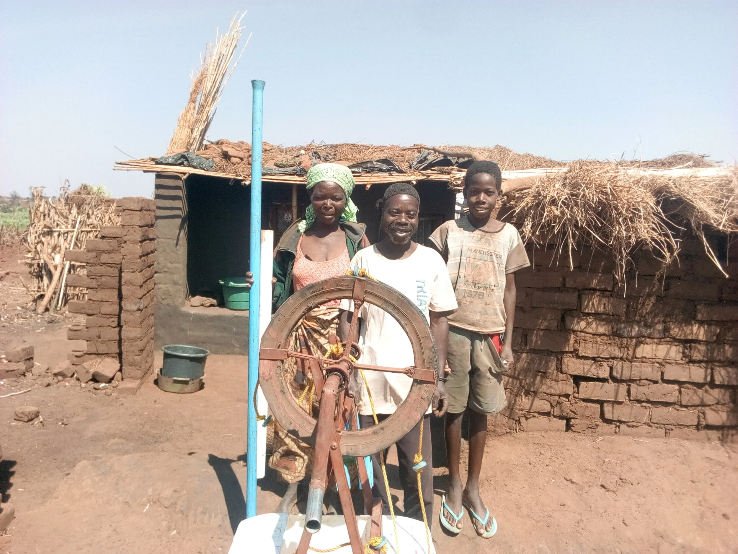 Mizeki Sayilota, member of the Ntchinji Club just received his rope and washer pump! 1 out of 2 Malawians survive on less then $1.90 (US) a day. This pump makes it possible for them to grow food to eat and to sell — No more Hunger Season for the Sayilota’s! Thank You for making this possible!