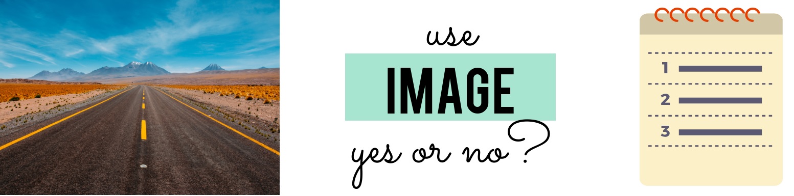 balancing up whether to use an image in SEO writing