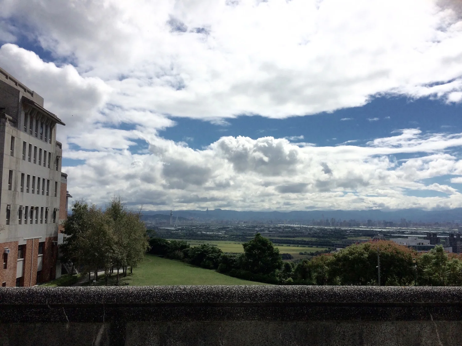 The peaceful view across Guandu Plain toward Taipei’s towers and teeming streets