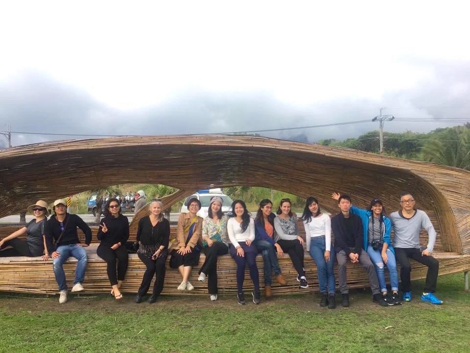 Group photo with An Shenghui’s fish bench, IMCCI East Coast trip