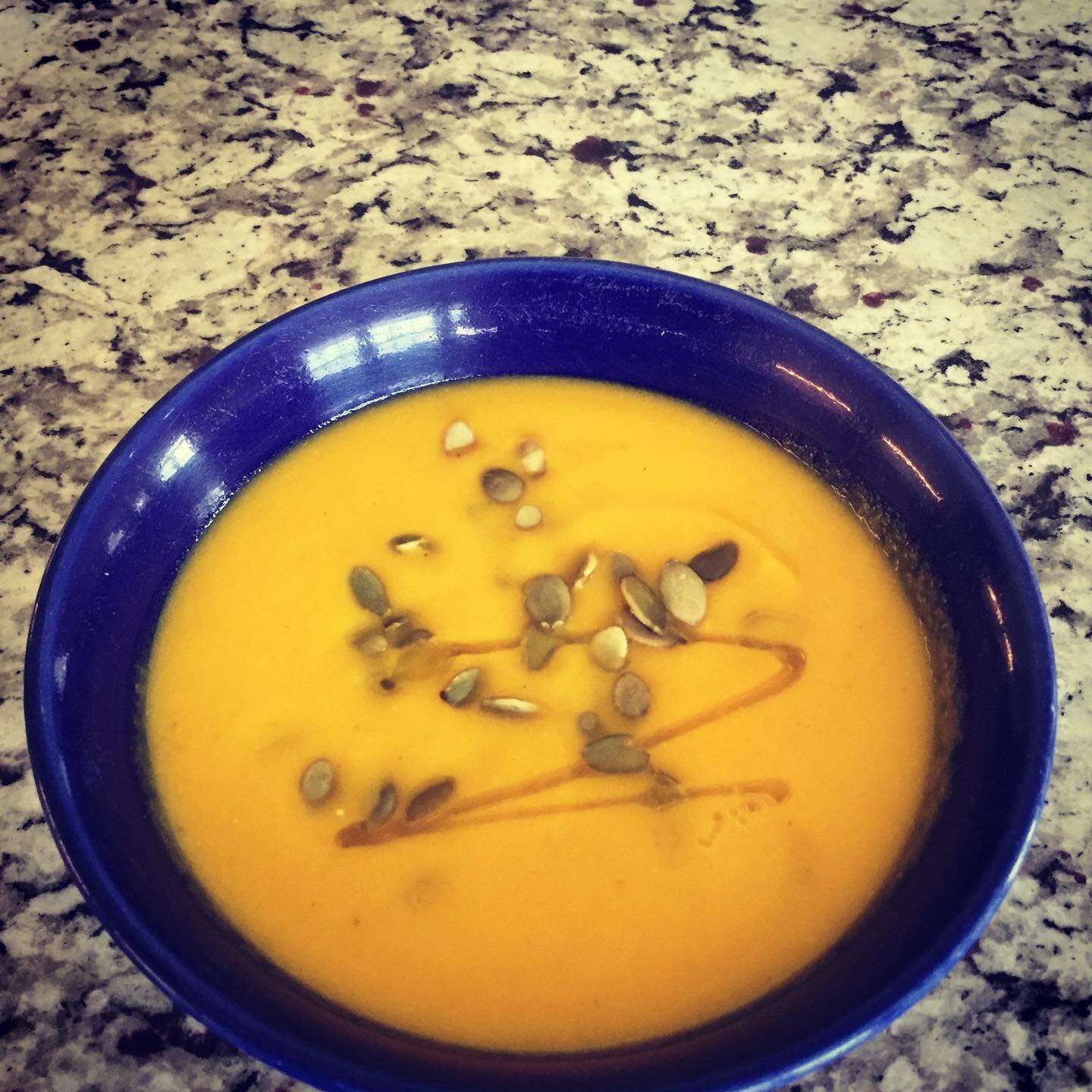 Carrot ginger &ldquo;bisque&rdquo; enriched with a touch of cumin and coconut milk. #fallrecipes #bburg