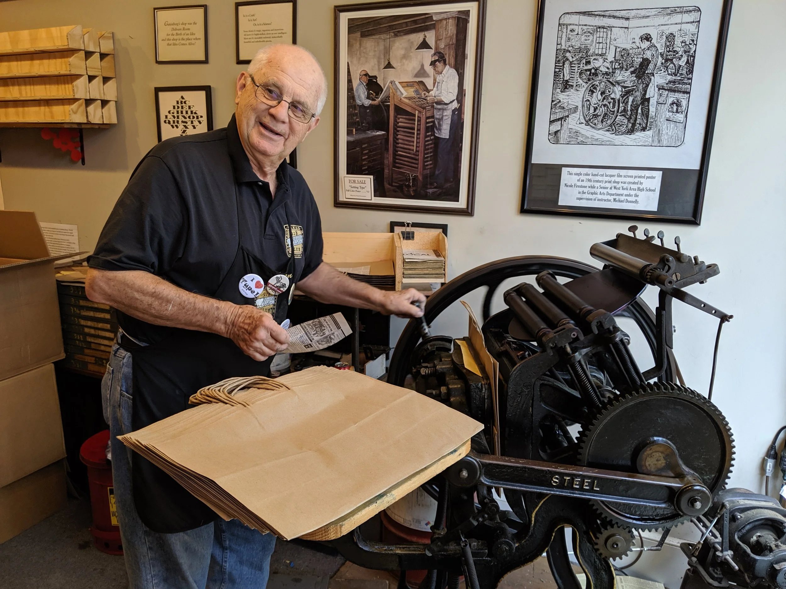 You haven’t lived until you’ve inked a letterpress