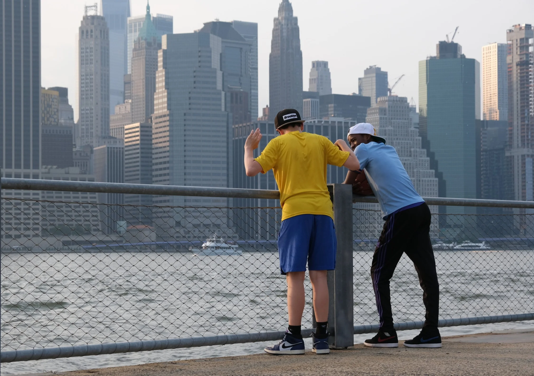 The view, setting off from New York