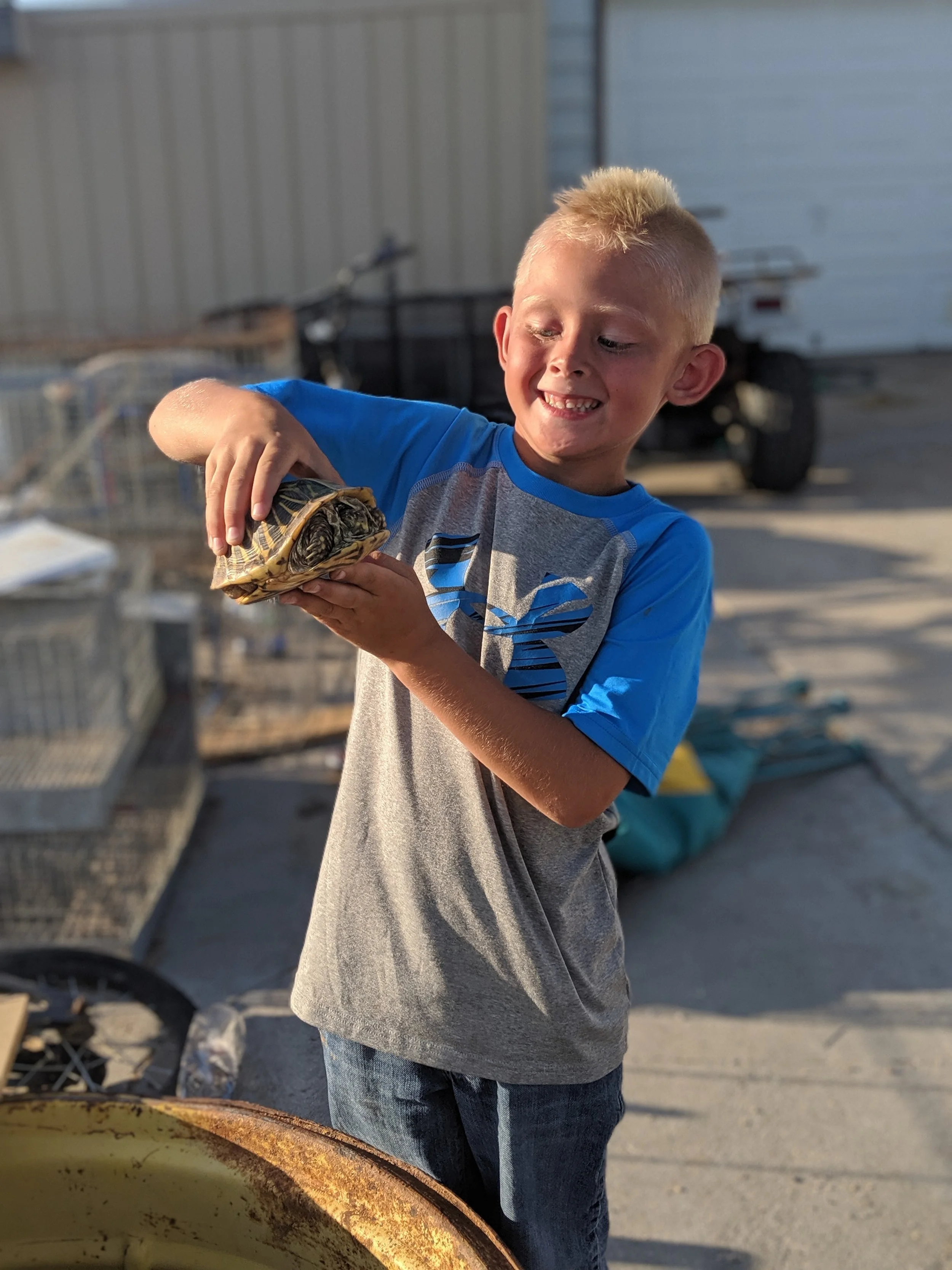“My turtle is fastest ‘cause I wroted on it”