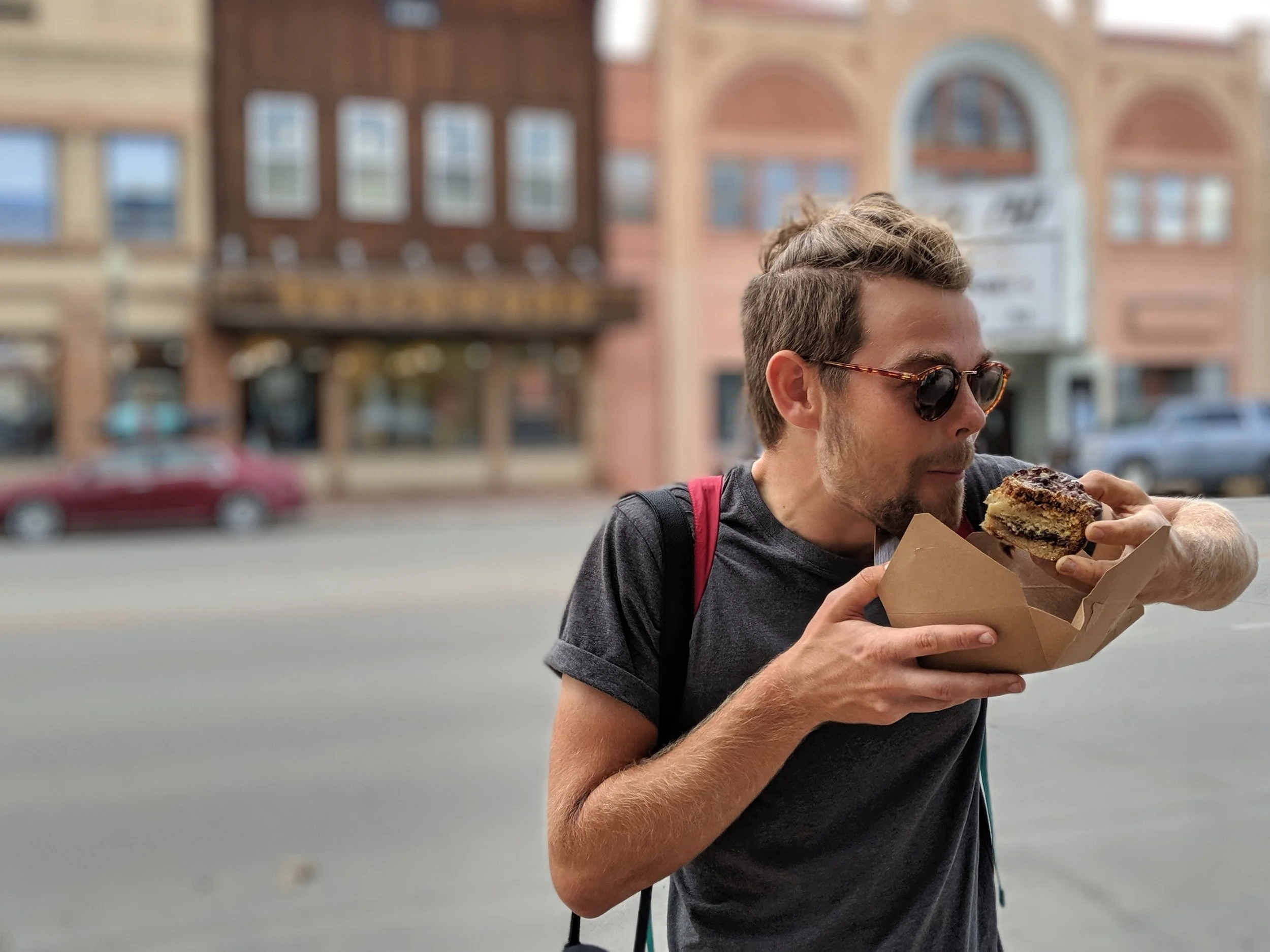 The best way to share a piece of cake is to eat it while Amy’s taking pictures